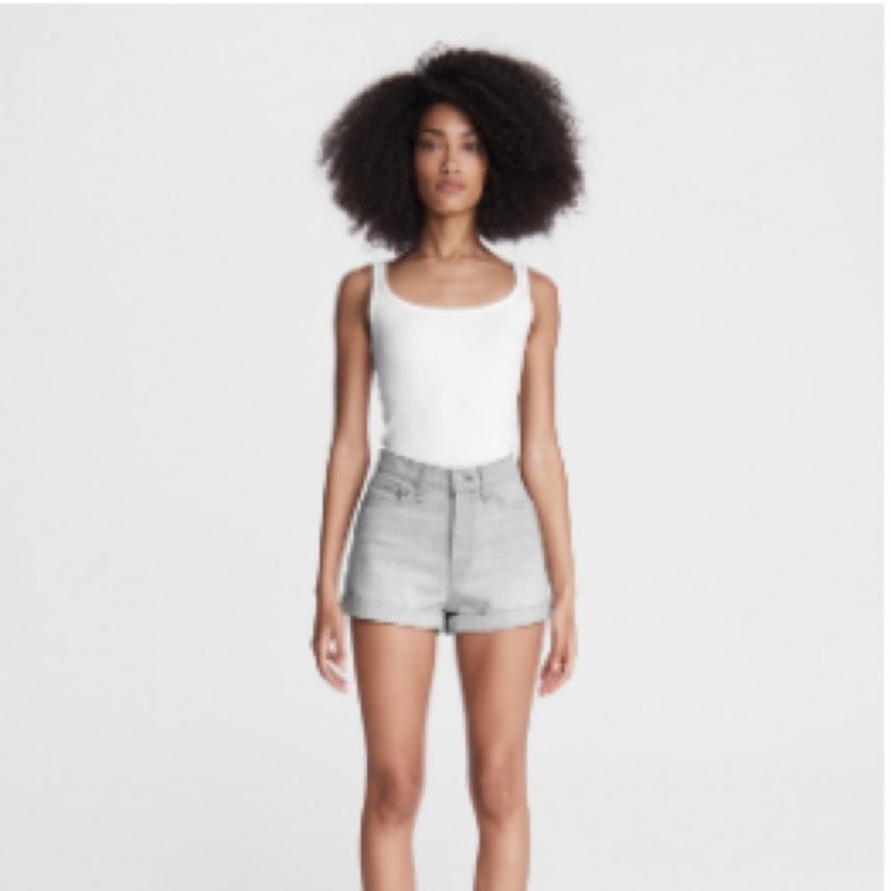 2 pairs Rag & bone maya high rise shorty short, size 30 yellow and grey. NWT